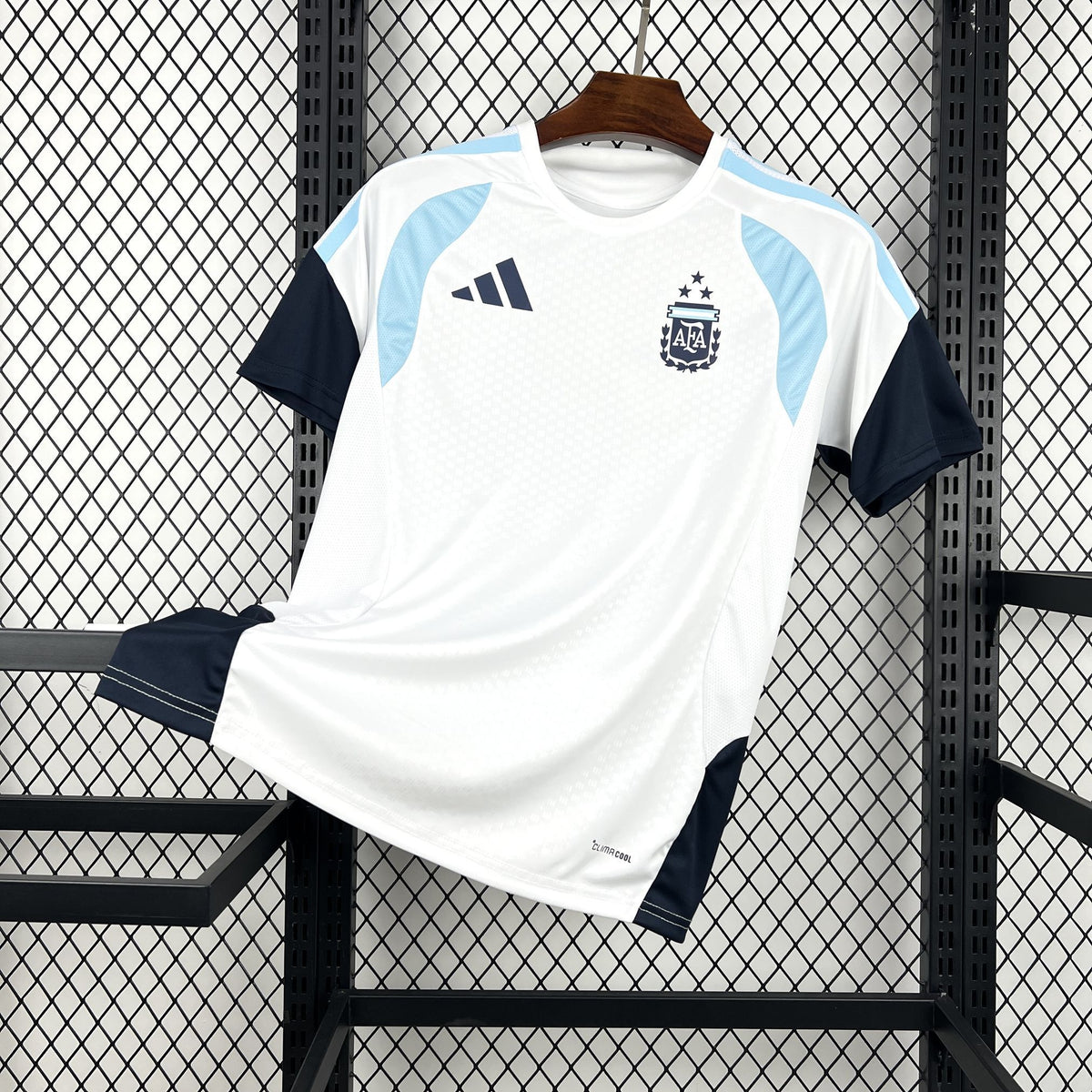 Camisa masculina Argentina 2026 Copa do Mundo pré-jogo