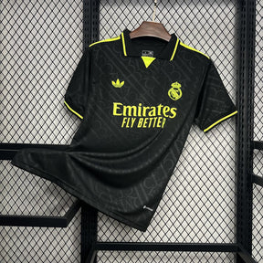 Camisa Real Madrid Black And Neon Unique 24/25 - Adidas Torcedor Masculina